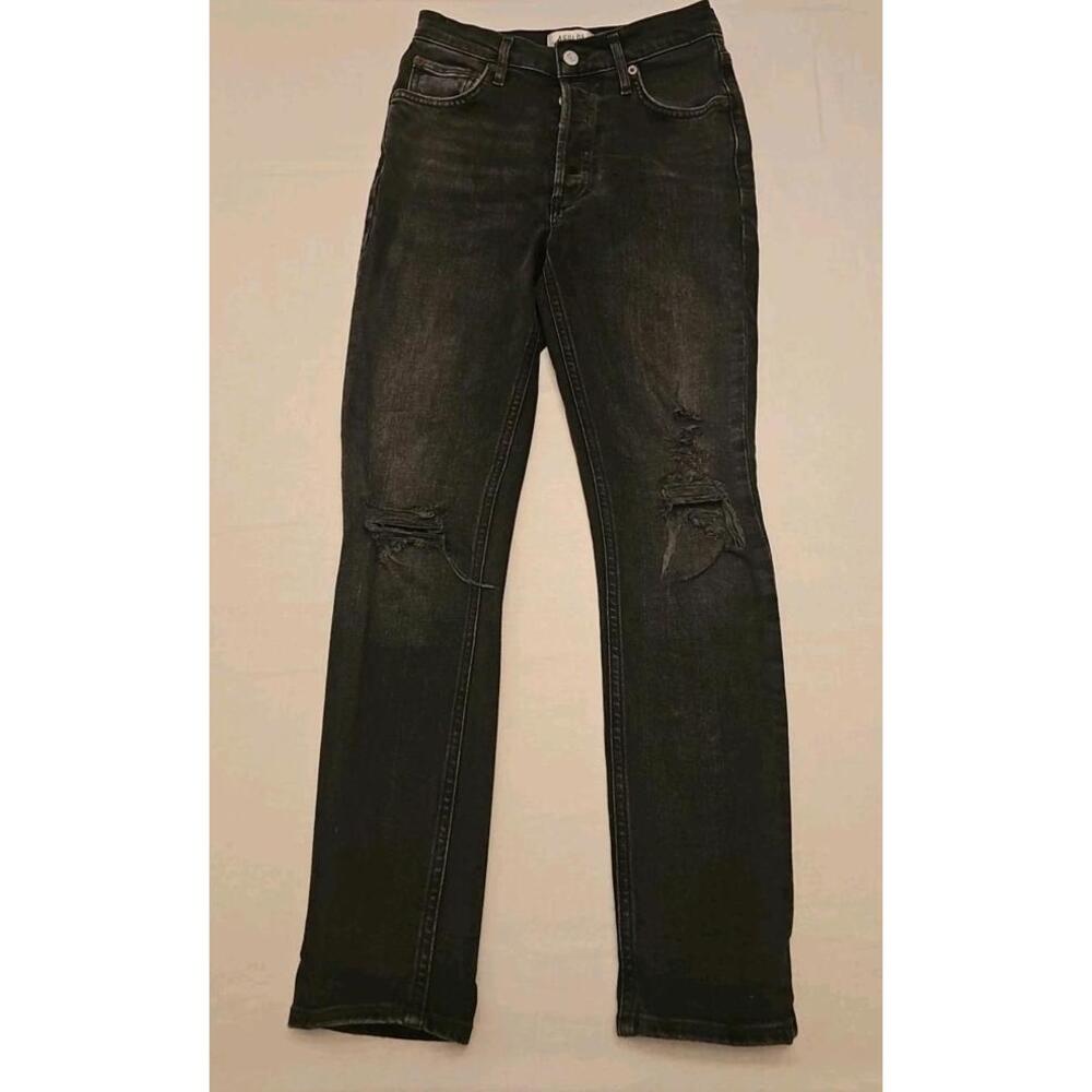 AGOLDE Women's  Black Jeans size 24 Mid Rise‎